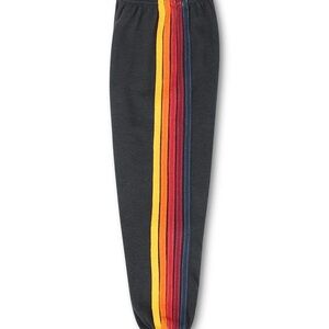 Aviator Nation KIDS charcoal striped sweatpants